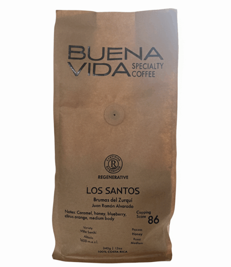 Specialty Coffee*BRUMAS DEL ZURQUI*BLUEBERRY*LOS SANTOS*GROUND*Buena Vida REGENERATIVE 12oz
