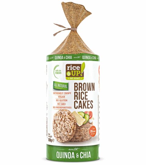 Brown Rice Cakes ..CHIA & QUINOA  ..Rice UP 120g