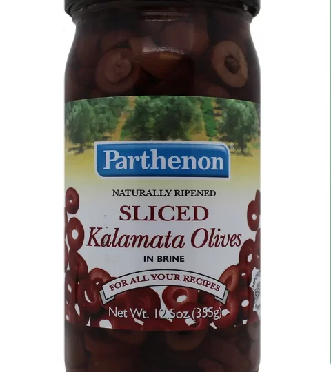 Sliced Kalamata Olives*Naturally Ripened-Parthenon 355g