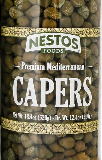 Capers ..PREMIUM MEDITERRANEAN ..Nestos Foods 520g