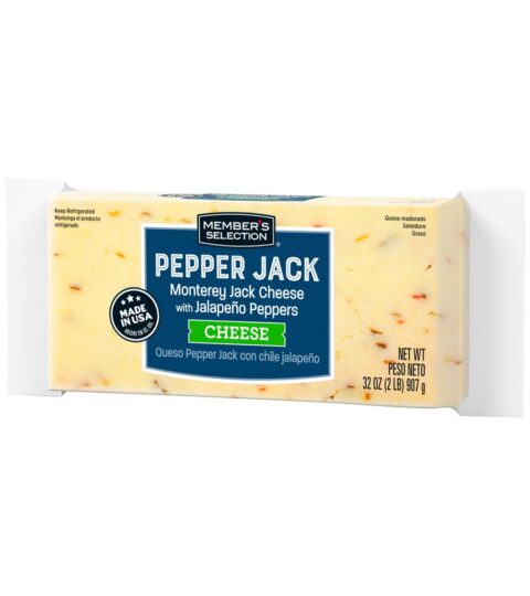 Pepper Jack Cheese..Member’s Selection 32oz