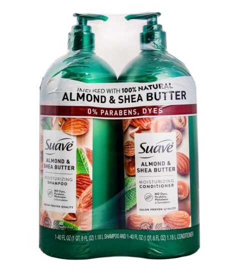 Almond & Shea Butter ..Shampoo-Conditioner Set..Suave