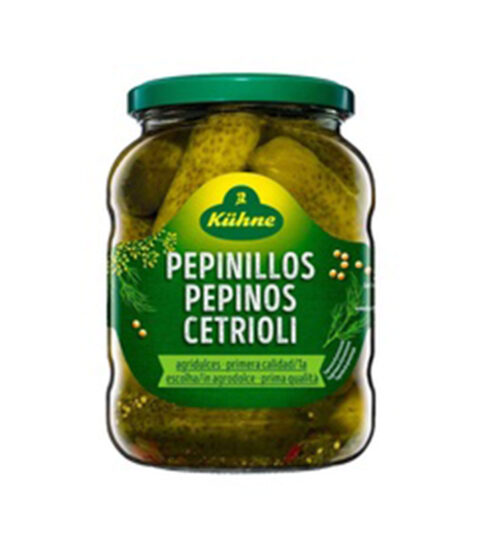 Bittersweet Whole Pickles-Kiihne 670g