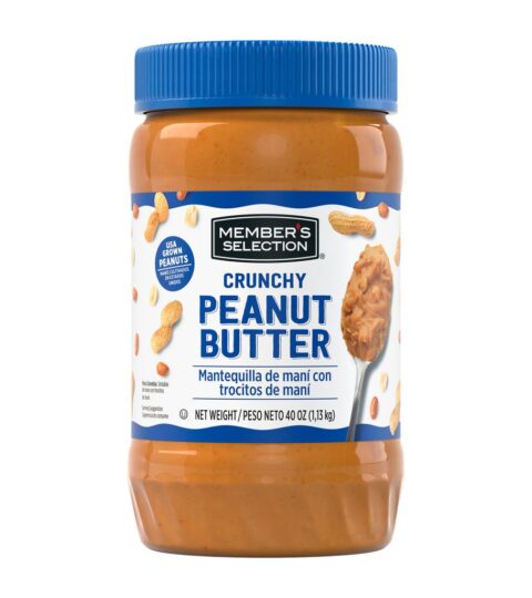 Crunchy Peanut Butter ..Member’s Selection 40 Oz