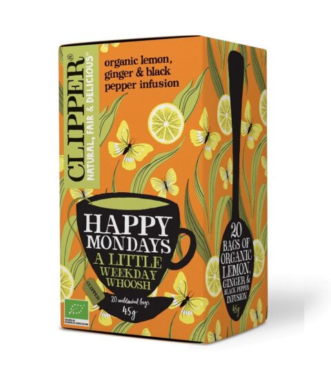 Organic Lemon, Ginger&black Pepper Infusion*HAPPY MONDAYS*CLIPPER 45g