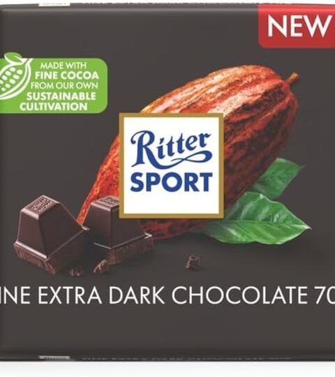 Extra-fine Dark Chocolate*70% FINE COCOA*RITTER SPORT 100g