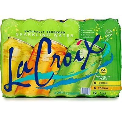 Naturally Essenced Sparkling Water*LIME*LEMON*ORANGE*VARIETY PACK*La Croix 24 Cans