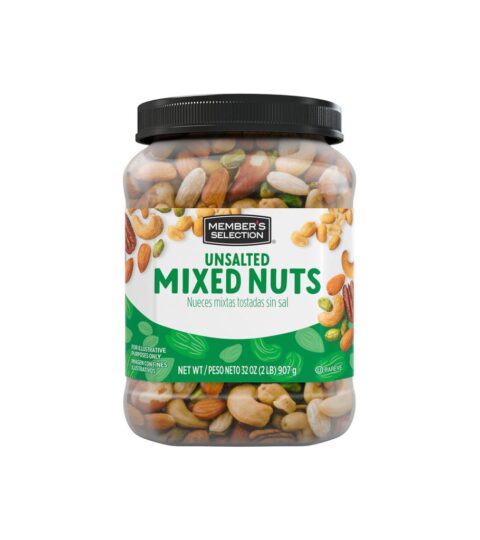 Unsalted Mixed Nuts..Member’s Selection 32oz
