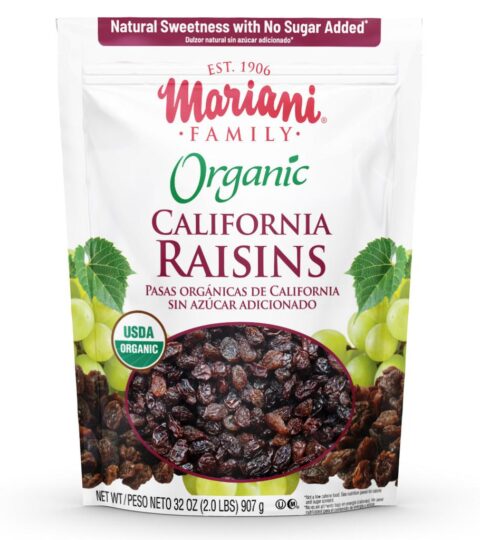 Raisins*Organic California Raisins*NO SUGAR ADDED-Mariani Family 32oz