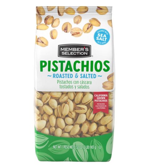 Roasted & Salted Pistachios..Member’s Selection 32 Oz