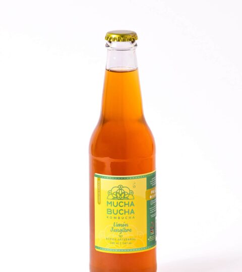 Crafted Sparkling Kombucha*GINGER LEMON*Mucha Bucha Kombucha 345ml