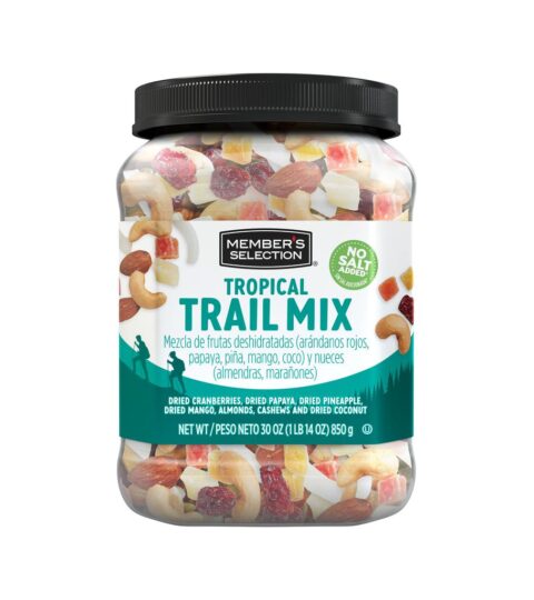 Tropical Trail Mix*NO SALT ADDED*Member’s Selection 850g