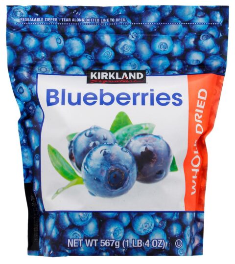 Whole Dried Blueberries*SWEETENED*KIRKLAND SIGNATURE 567g