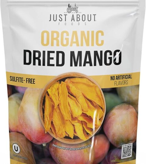 Organic Dried Mango*15 PACK*SULFITE-FREE*Just About Foods 15oz