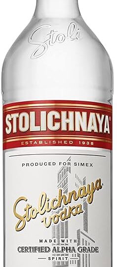 Stolichnaya VODKA..40% VOL..Stolichnaya 1.0L