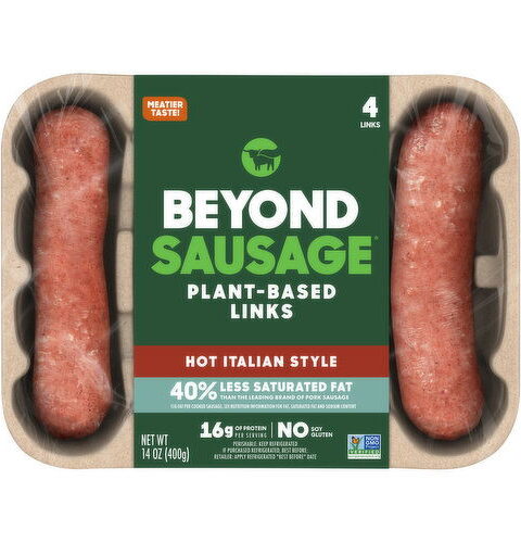 Plant-based Links*HOT ITALIAN-STYLE*BEYOND SAUSAGE 400g