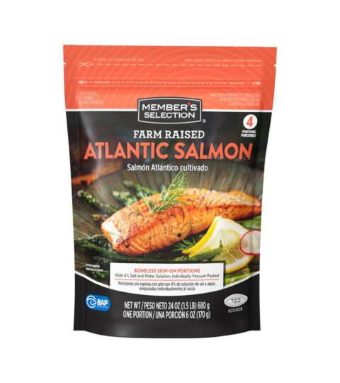 Atlantic Salmon ..FARM RAISED ..Member’s Selection 24oz