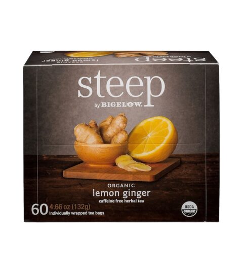 Organic Lemon Ginger Tea..Steep By Bigelow 132g..