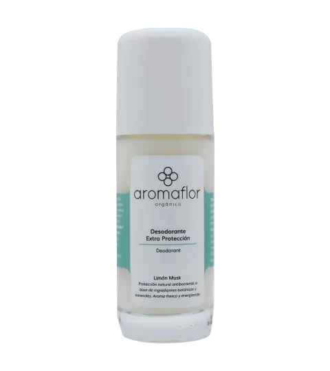 Musk Lemon Organic Deodorant..Aromaflor 60ml..
