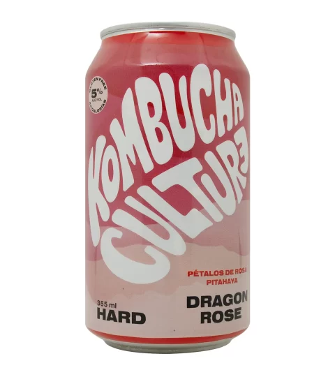 Kombucha Hard*DRAGON ROSE 5% ALC VOL*Kombucha Cultura 355ml
