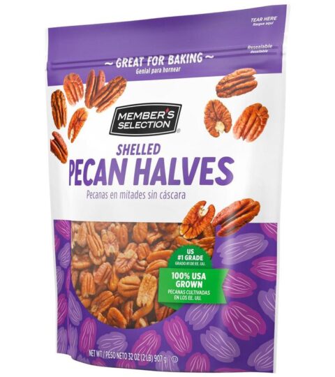 Shelled Pecan Halves..Member’s Selection 32 Oz