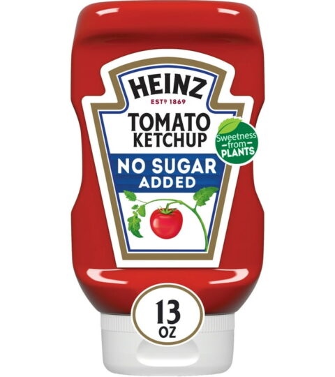 Tomato Ketchup..*NO SUGAR ADDED*..Heinz 13oz