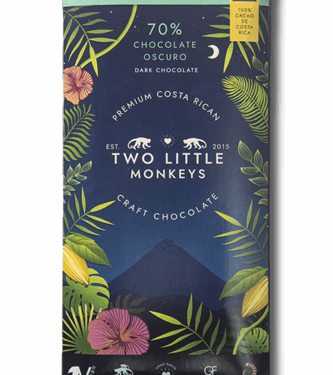 Original 70% Dark Chocolate*Two Little Monkeys 50g