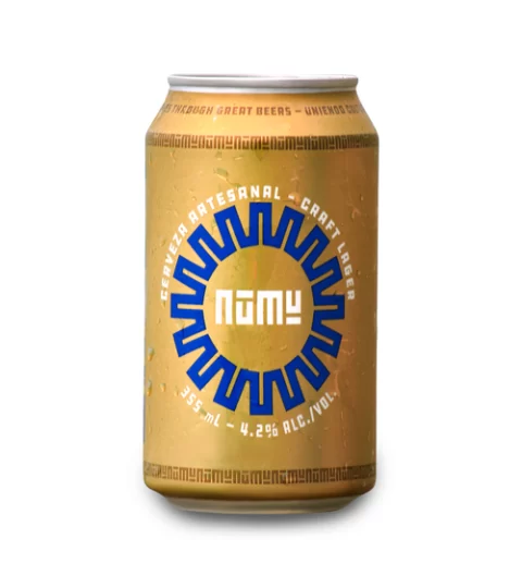 LAGER Craft Beer..4.2% ALC ..Numu 355ml