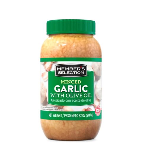 Minced Garlic With Olive Oil..Member’s Selection 32 Oz