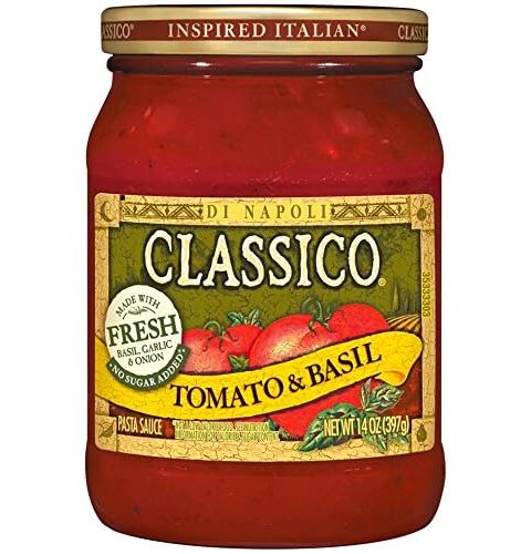 Tomato&Basil Pasta Sauce..NO SUGAR ADDED ..Classico* DI NAPOLI 32oz