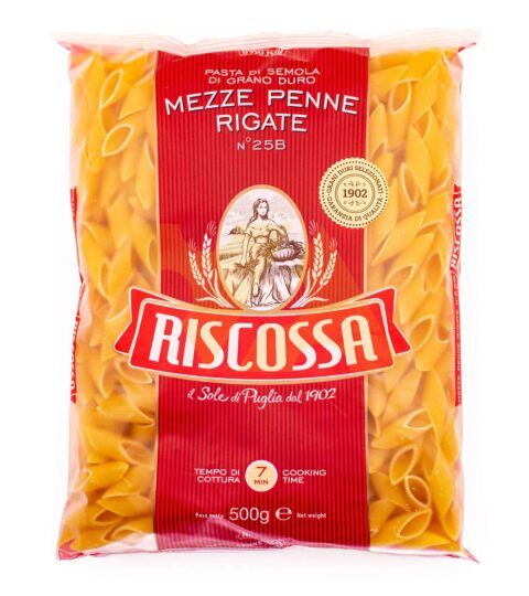 Mezze Penne Rigate Pasta#25*RISCOSSA 500g