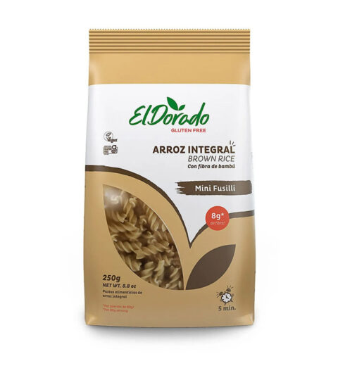 Mini Fusilli Pasta**BROWN RICE**GLUTEN FREE**El Dorado 8.8oz