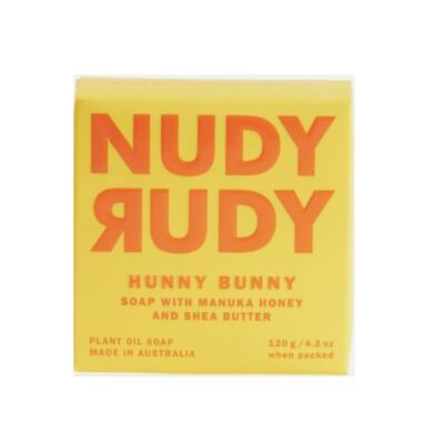 Manuka Honey & Shea Butter Soap*HUNNY BUNNY*NUDY RUDY 120g