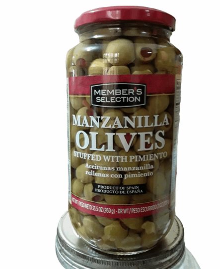 Manzanilla Olives Stuffed With Peppers*Member’s Selection 950g