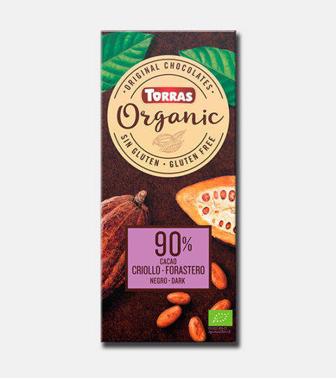 Organic Bio Dark Cacao*GF-VEGAN..CRIOLLO*FORASTERO*90%..Torras 100g