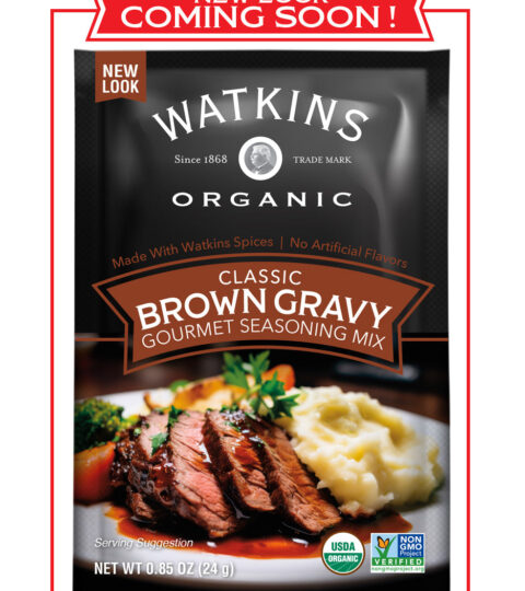 Organic Classic Brown Gravy Gourmet Seasoning Mix* Watkins 85oz