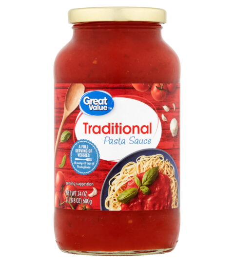Traditional Pasta Sauce ..GREAT VALUE 24oz