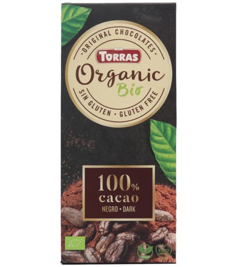 Organic Bio Dark Cacao*GF-VEGAN*KETO FRIENDLY*100%..Torras 100g