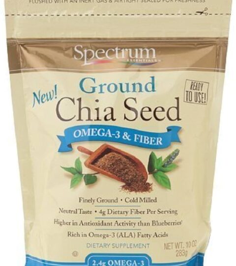 Organic Ground Chia Seed*OMEGA-3&FIBER*Spectrum 10 Oz