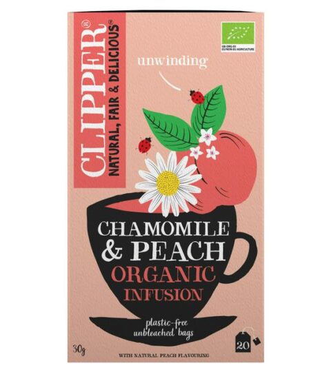 Organic Infusion*CHAMOMILE & PEACH*CLIPPER 30g