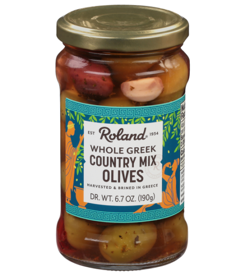 Whole Country Mix Olives..Roland 6.7 Oz