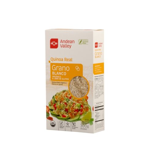 Organic White Quinoa (GF).. ANDEAN VALLEY 10.6 Oz
