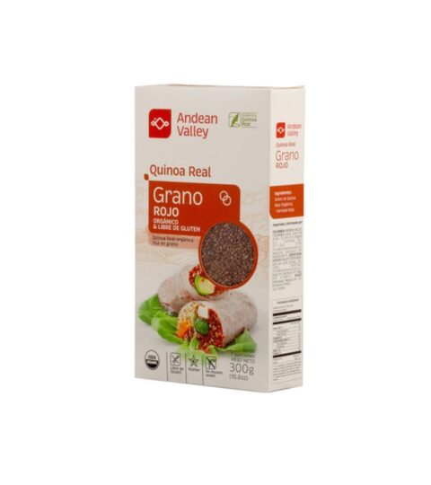 Organic Red Quinoa (GF)..ANDEAN VALLEY 10.6 Oz