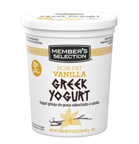 Greek Yogurt**VANILLA**NON-FAT*Member’s Selection 32 Oz