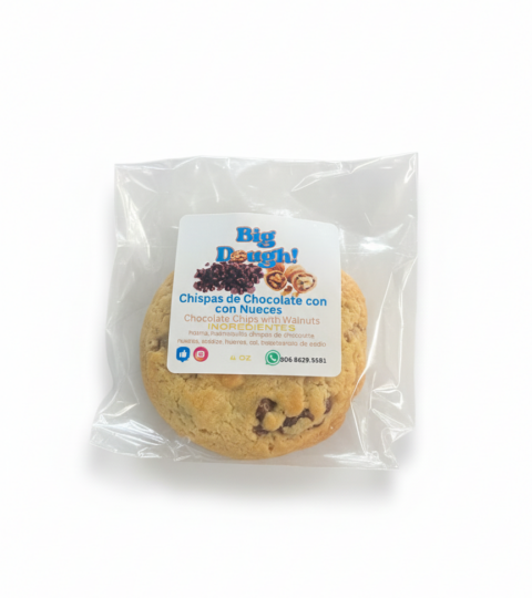 Chocolate Chips With Walnut Cookies*NEW YORK*BIG DOUGH! 4 Oz