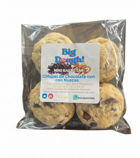 Chocolate Chips With Walnut Cookies*MINI*BIG DOUGH! 4 Oz