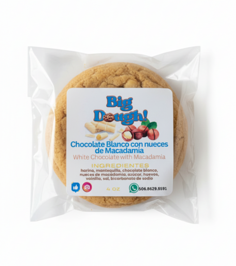 White Chocolate With Macadamia Nut Cookies*NEW YORK*BIG DOUGH! 4 Oz