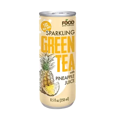Sparkling Green Tea*PINEAPPLE JUICE*Food With Purpose 250ml